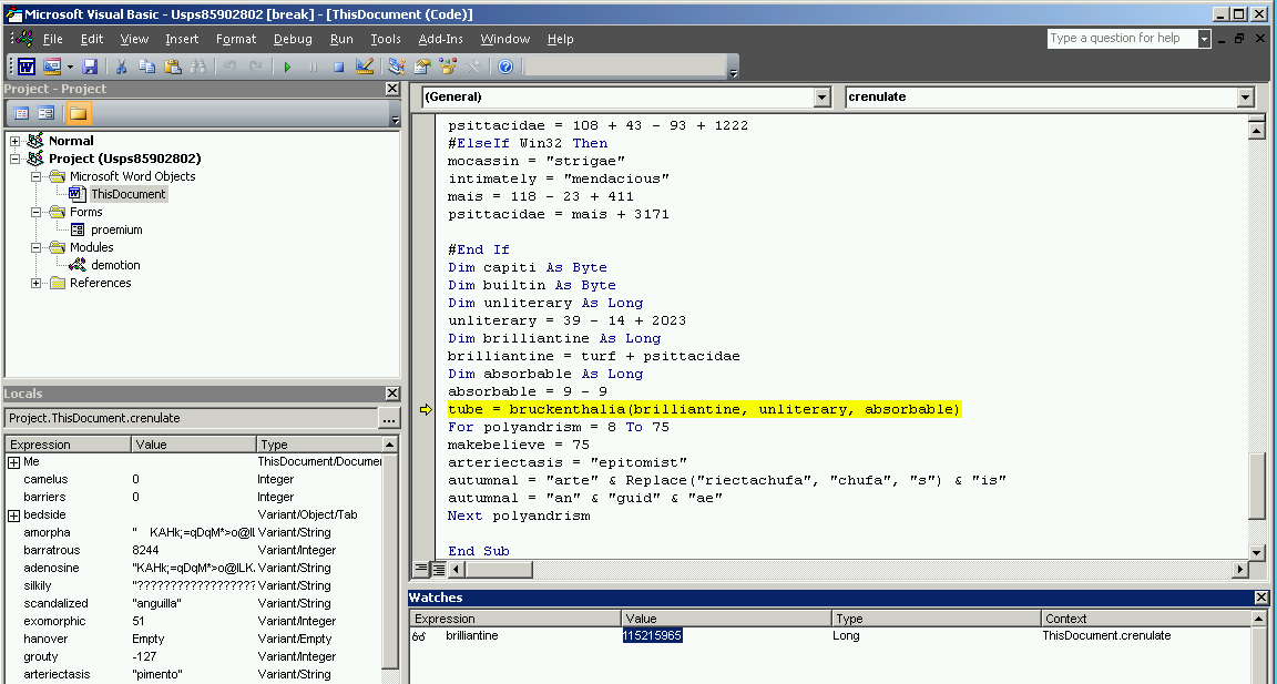 Macro Code - Jump to Shellcode